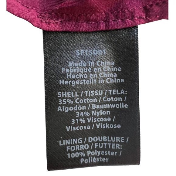 RACHEL ZOE Maroon Lace Formal Suzette Dress, Size 6 - Picture 6 of 12